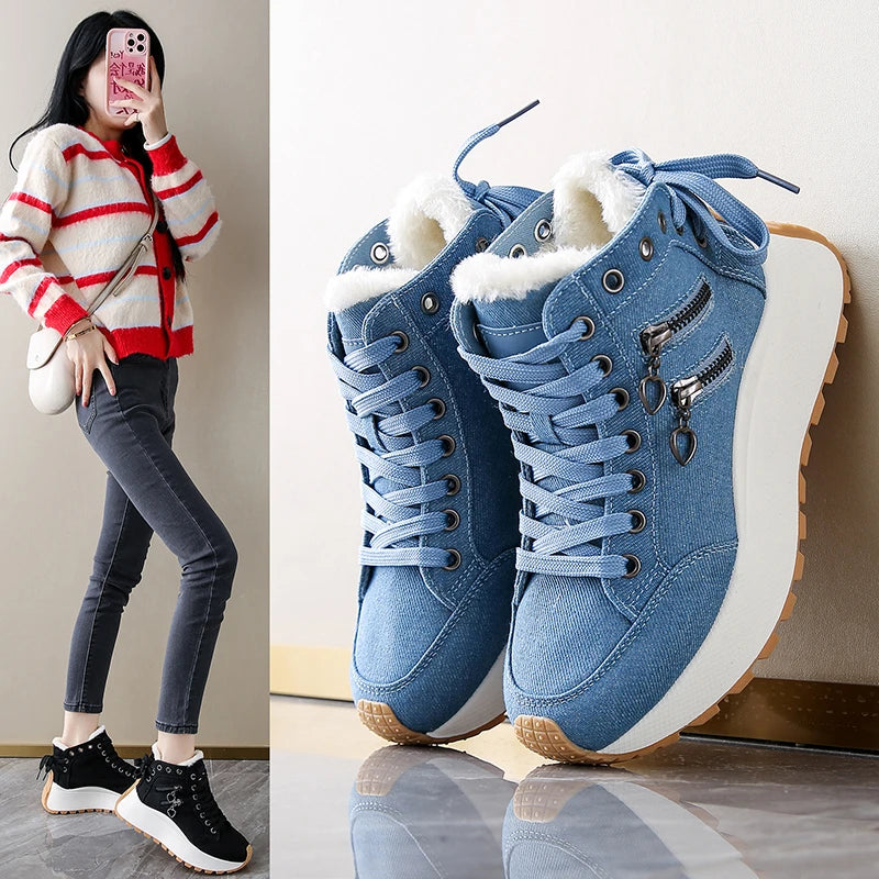2025 New Designer Women Sneakers High Quality Shoes Female Women Shoes for Women Lace Up Platform Sneakers Женская Обувь