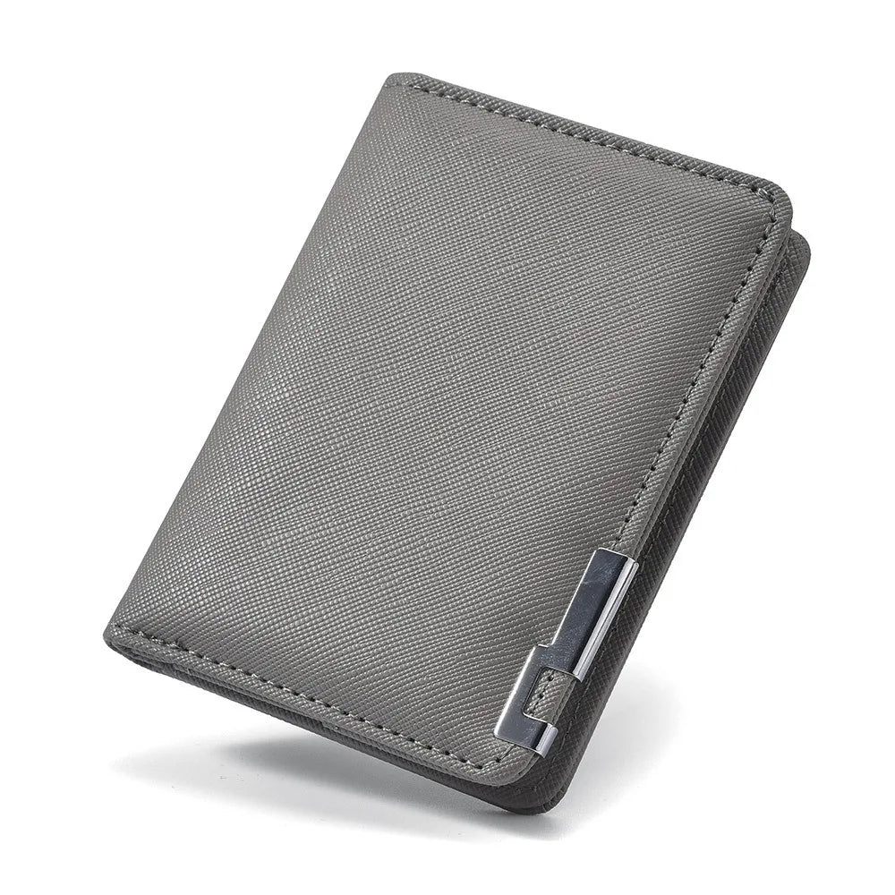 Fashion Wallets for Men Slim Credit Card Holder Purses Cross Pattern Women's Short Money Bags Portable Cardholder Male Gift