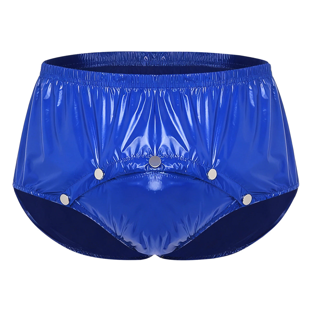 Swimwear Men's Metallic Shorts Waterproof Swimming Trunks Elastic Waistband Built-in Briefs Swim Boxer Shorts Athletic Swimsuit