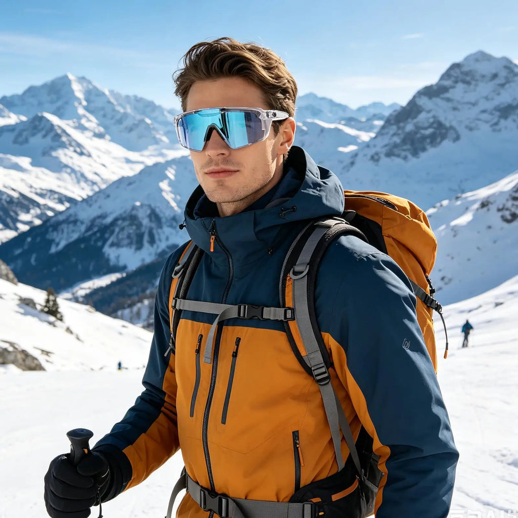 Safety Sunglasses for Men Photochromic UV Protection Eyewear Polarized Work Sunglasses for Men for Driving Fishing Cycling