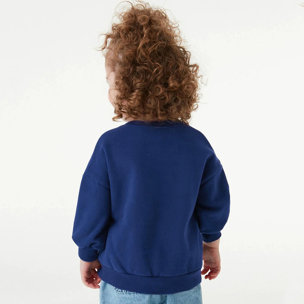 Girls Sweatershirt,Crew Neck Embroidered,Long Sleeve Pullover Toddler Kids Coat,Cotton Shirts,Floral Casual Children's Tops