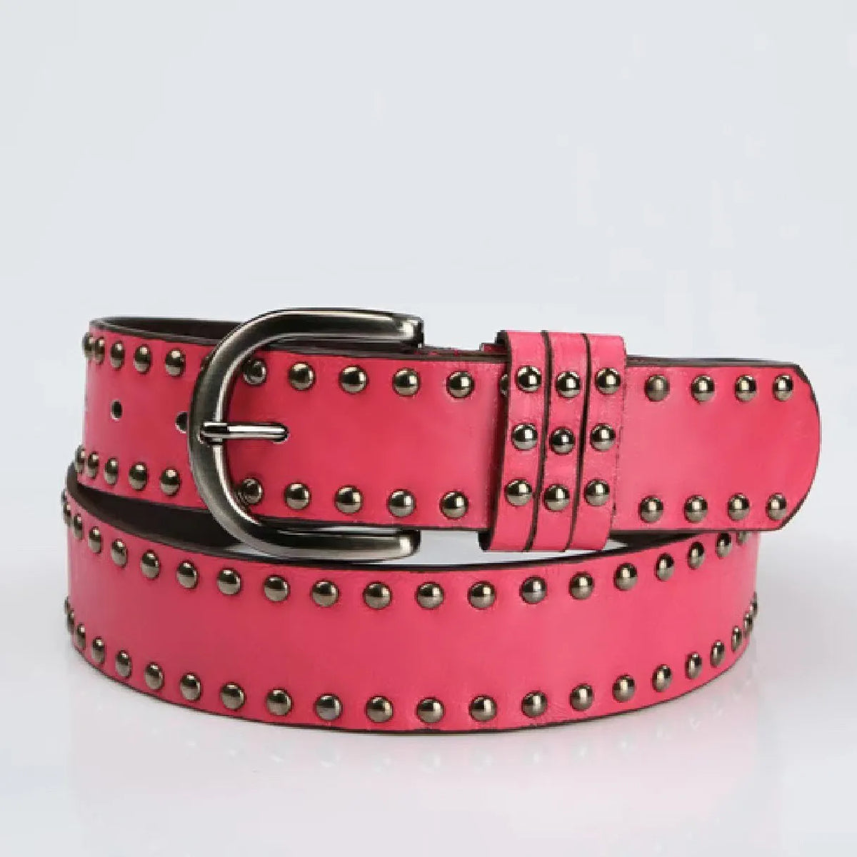 Women's Belt, Fashionable Streetwear Belt with Rivet Design, Perfect for Daily Outings and Shopping