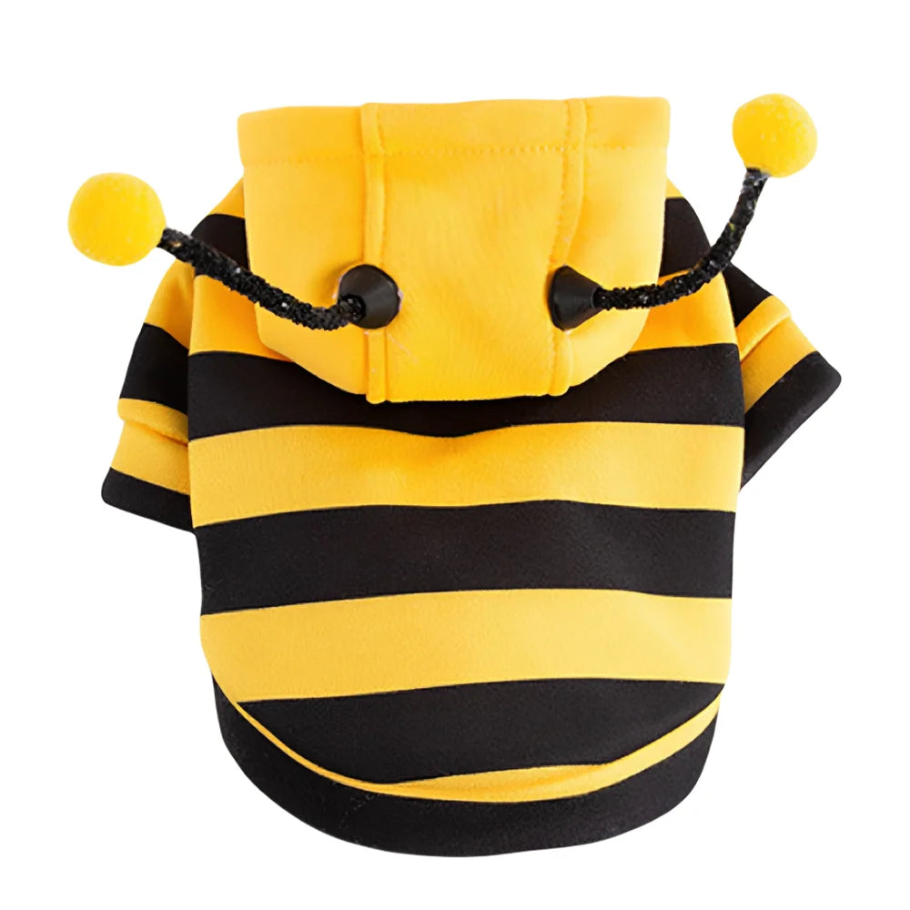 Pet Cat Dog Clothing Spring Autumn Thin Fleece Sweater, Ragdoll Dog Bee Pet Apparel, 1PC