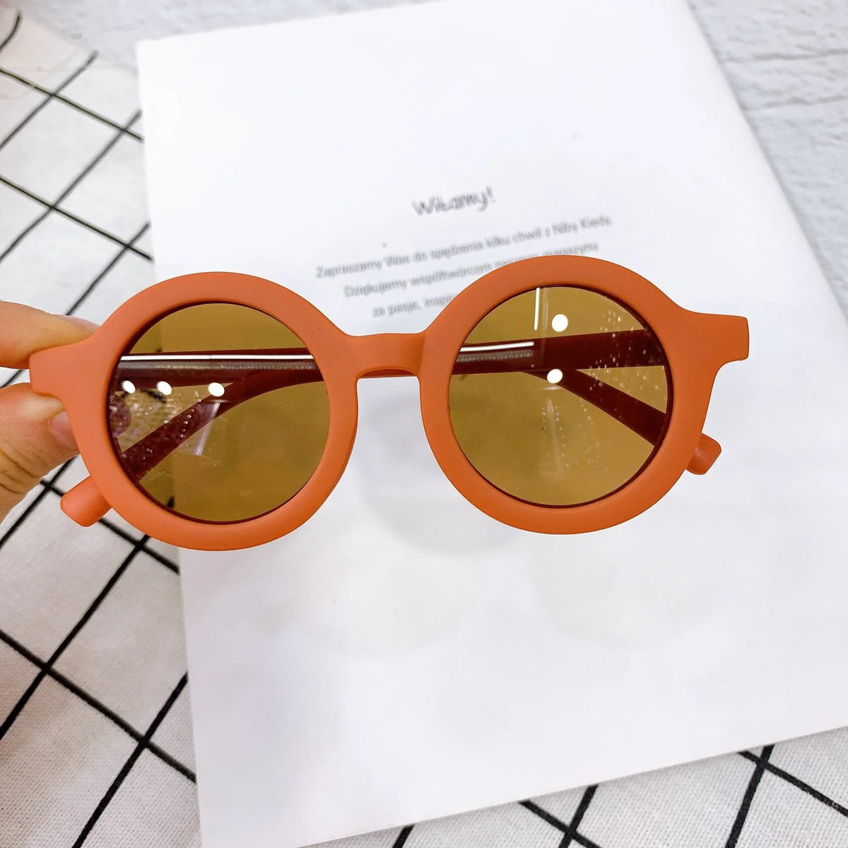 Fashion Cute Kids Sunglasses Parent Child Frosted Eyeglasses New 1-8Year Old Baby Decorative Sun Glasses Trendy Eyewear