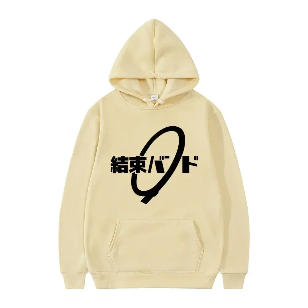 Anime Cos BOCCHI THE ROCK! Hoodie Kessoku Band Logo Couples Hoodies Goto Hitori Ijichi Nijika Cospaly Oversized Long Sleeve Male