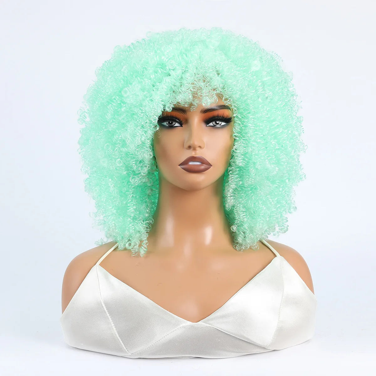 Women's Wigs African Fashion Bold Curls Synthetic Fiber Wigs