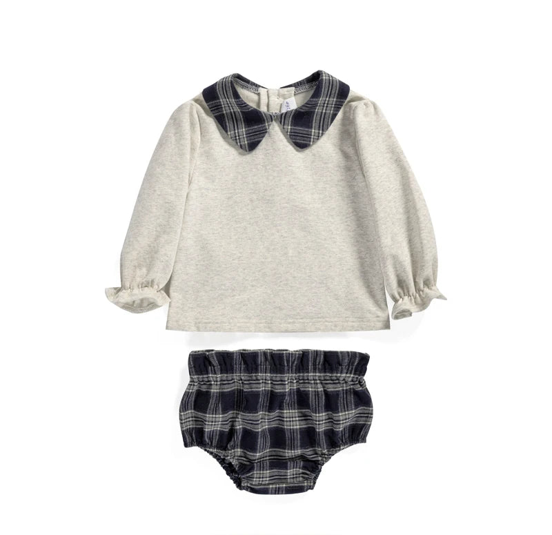 AS 2025 sweatshirt for kids  family matching set girls plaid dress boy shirt and baby romper autumn and winter clothes