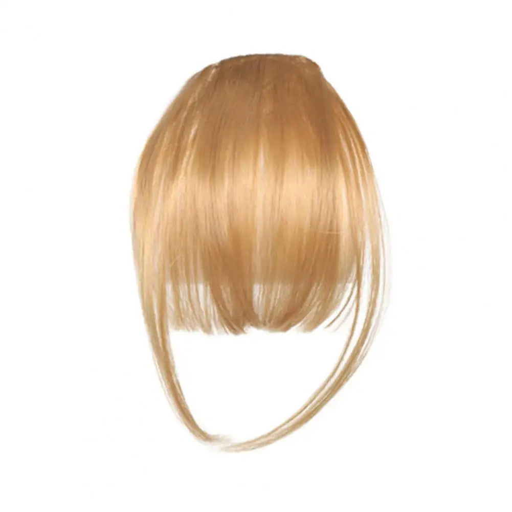 Women Clip-in Bangs Natural Wispy Forehead Hair Extensions Faux French Bangs Girls Straight Air Bangs Fringe Wig Hairpieces
