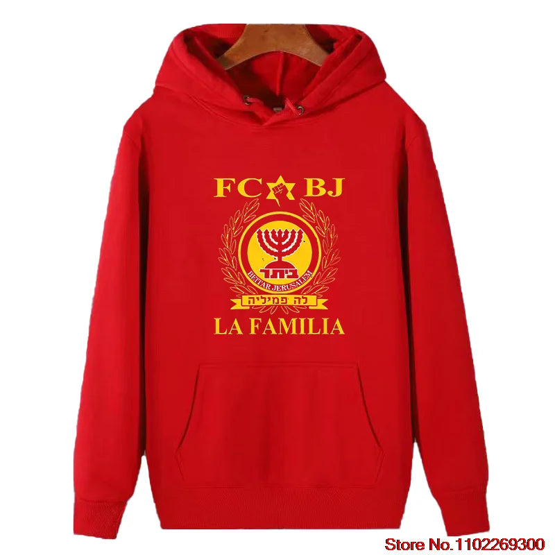 Premium La Familia Beitar hoodies Soccers Funny Fashion graphic Hooded sweatshirts Jerusalem High Quality thick sweater hoodie