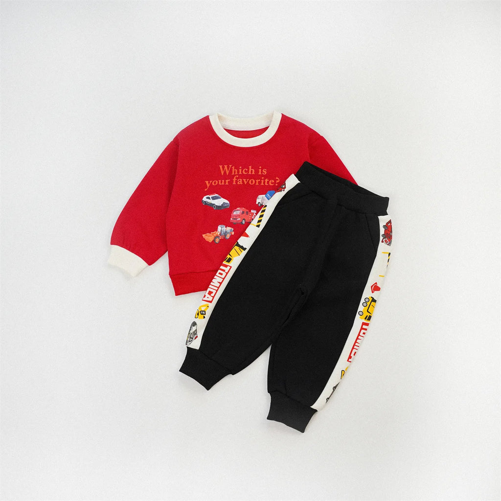 90-150 Kids Jogger Pants 2026 Autumn Car Patchwork, Comfy Breathable Versatile Sports Long Pants for Teenage Boys & Girls