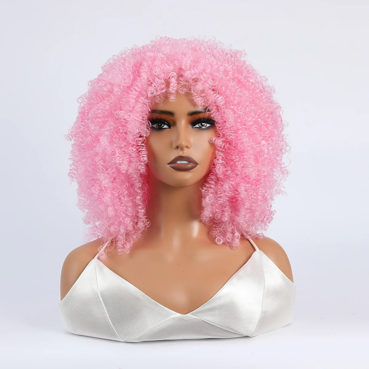 Women's Wigs African Fashion Bold Curls Synthetic Fiber Wigs