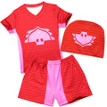 Kids Cartoon Anime Pajamas Superhero T Shirt Shorts Swimwear Swimsuit Set Outfit Boys Girls Christmas Halloween Cosplay Costume