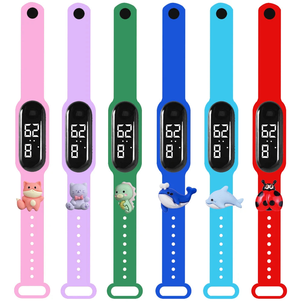 Fashion Children Watches For Boys Girls Electronic Bracelet Sports Touch LED Cartoon Doll Kids Watch Women Waterproof Clock