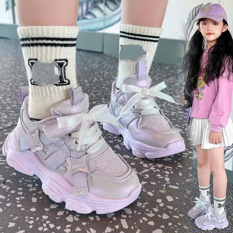 Children's Sneakers 2026 Light Athletic Kids Running Shoes Fashion Girls Boys Shoes Outdoor Casual Snekaker Walking Shoes New