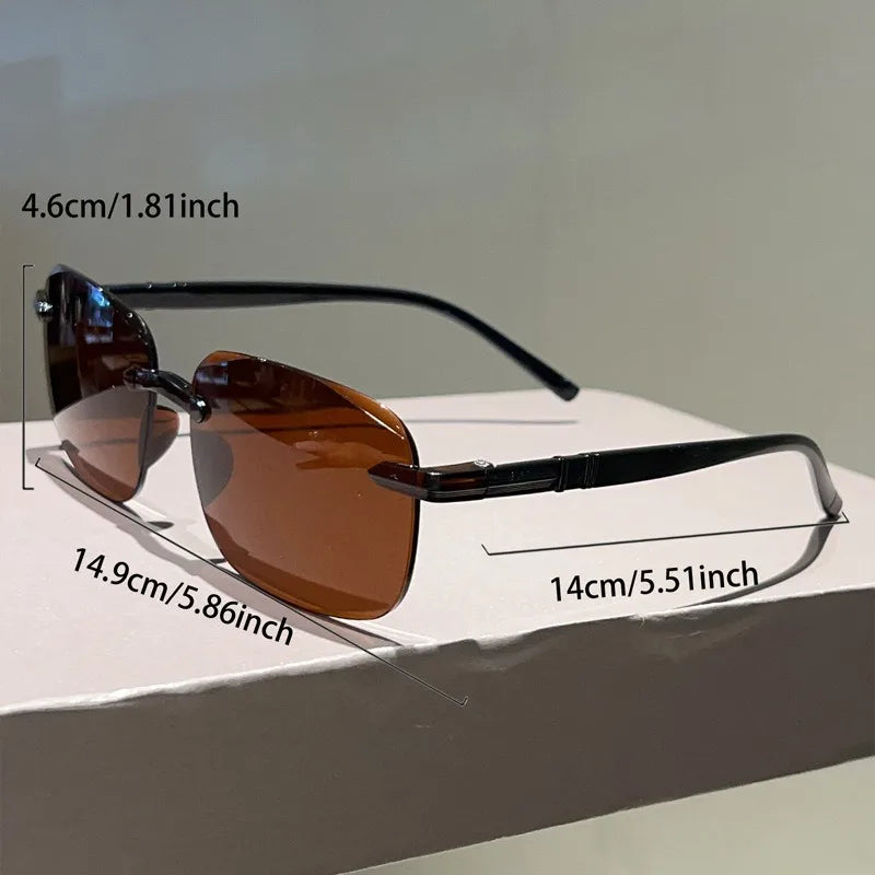Sunglasses for Men High-end and Fashionable UV Resistant Sunglasses Frameless and Trimmed for Women Sunglasses