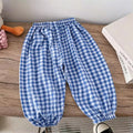 Pink Black Red Pants Outer Wear Kids Thin Loose Casual Trousers 1-6Years Old Child Solid Color Mosquito Pants Spring Summer