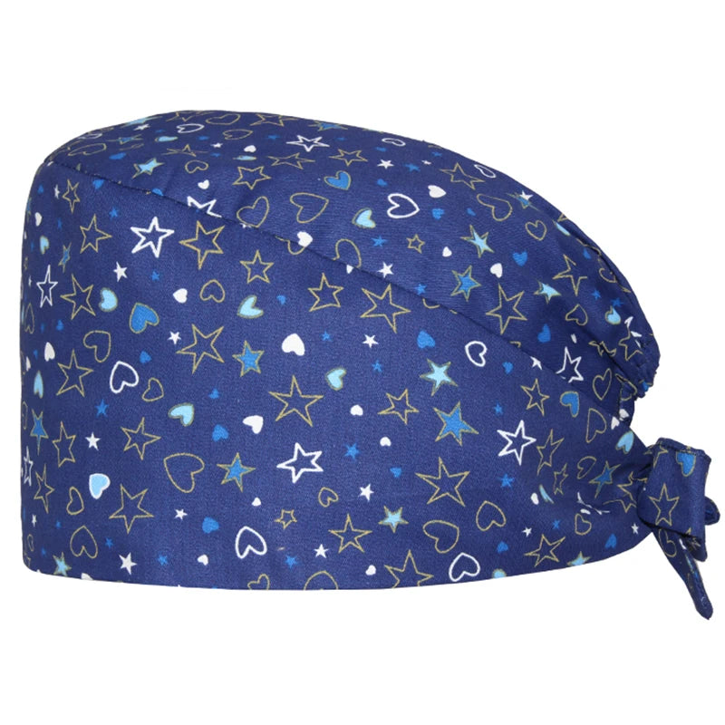 Women's Working Hats Cotton Adjustable Medical Nurse Caps Beauty Salon SPA Doctor Scrub Hat M909