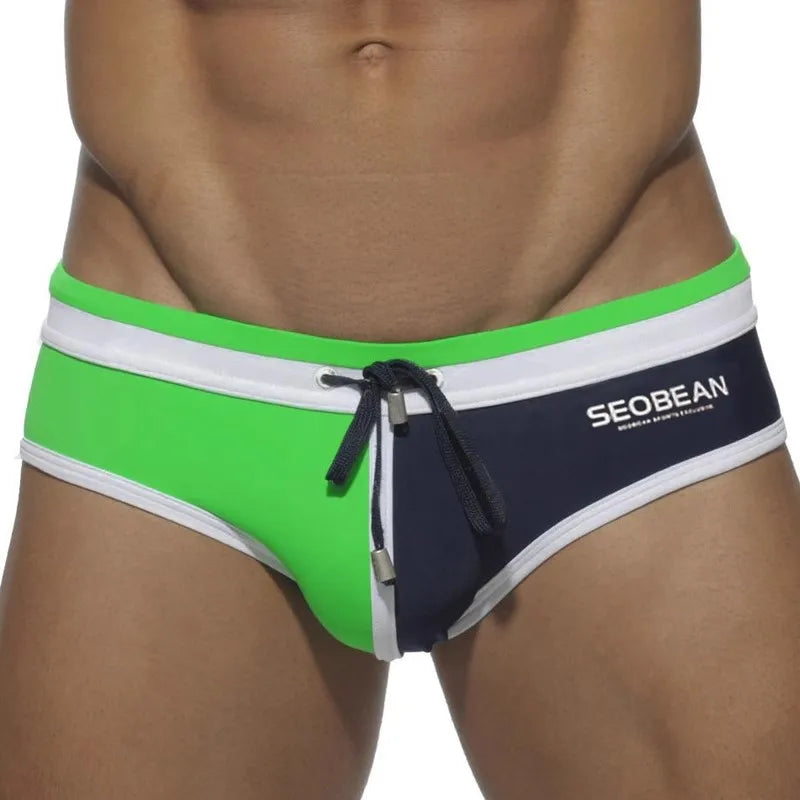 Men Swimwear Brazilian Traditional Cut Swimsuits Swim Bikini Surf Boxer Briefs Board Shorts Trunks