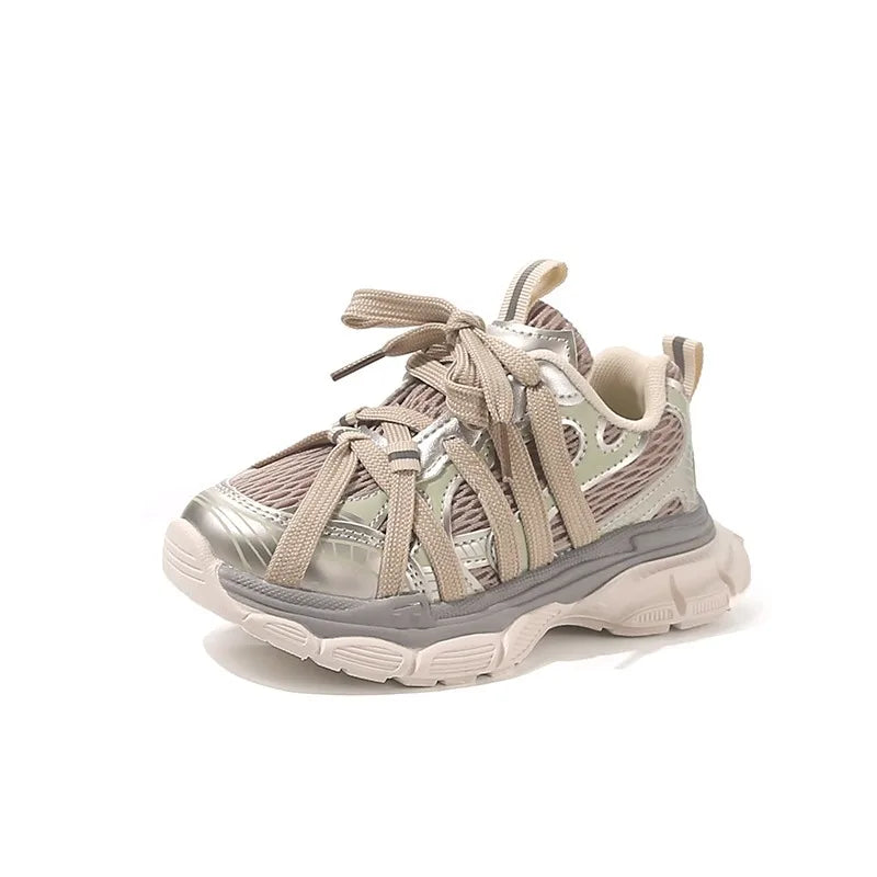 Children's Basketball Shoes Mesh Breathable Kids Sneakers for Girls Spring Autumn Boys Fashion Chunky Sneakers School Versatile