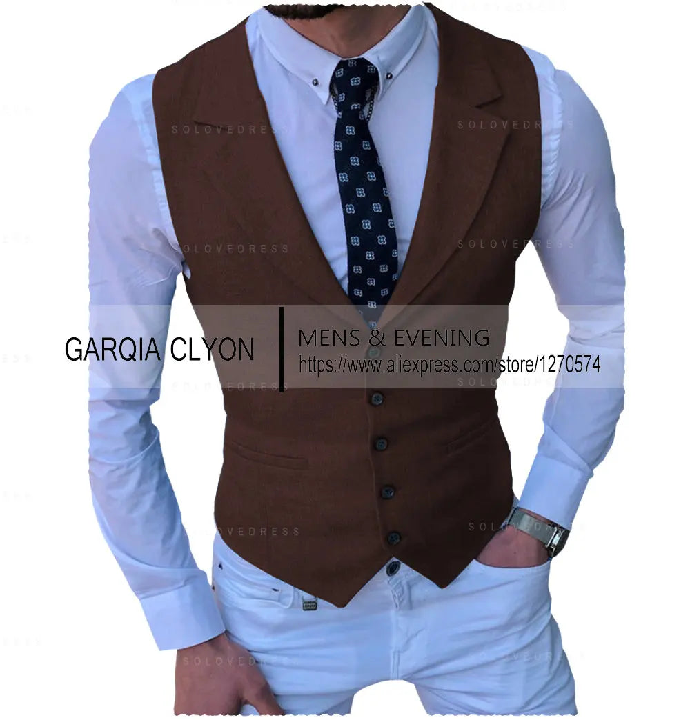 Men's Suits Vest New Arrival Classic Single Breasted Casual  Business Formal Suits Waistcoat For Jacket Groomsmen For Wedding