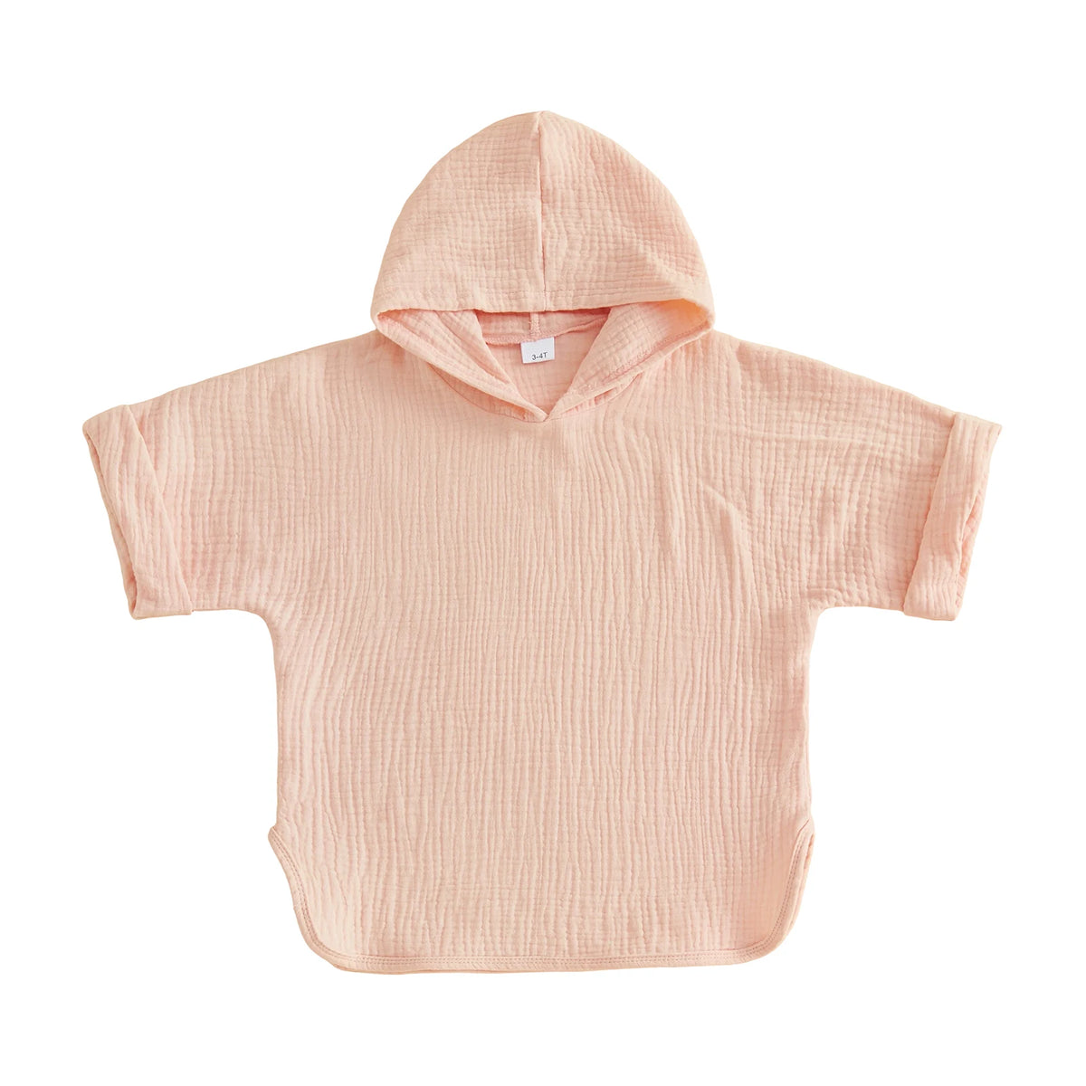 Kids Girls Boys Swim Cover-up, Toddler Hooded Bath Towel Solid Color Beach Clothes