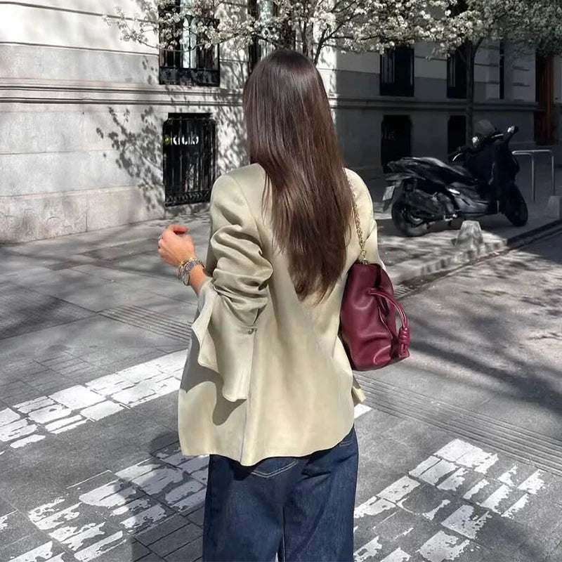 Spring 2026 New Women's Blazers Fashion Elegant Office Women's Jackets Chic Youth Holiday Party Suit Jackets Street Spring Coats