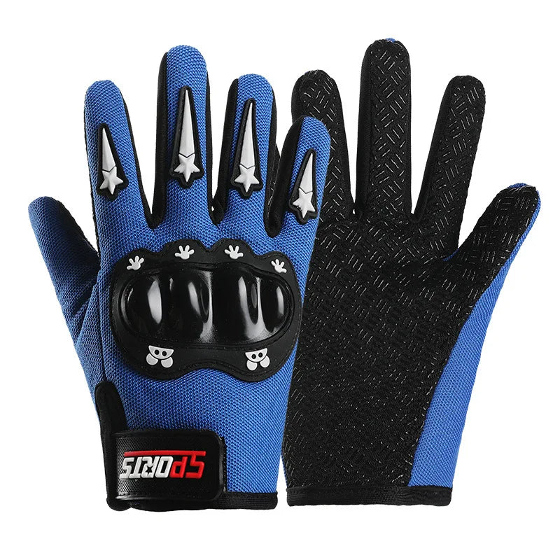 Children's Sports Gloves Cycling Hard-Shell Safety Boy Girl Non-slip Scooter Fall Protection Balance Bike Kids Gloves Ages 5-12