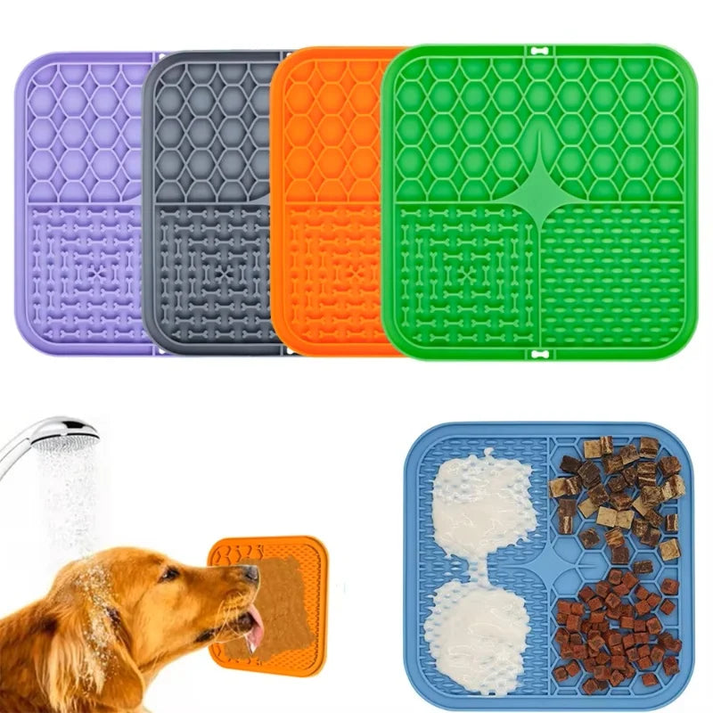 Pet Licking Silicone Pad Slow Feeding Machine Dog Food Board Dispersed Sucker Training Feeding Dog Pet Supplies Slow Food Bowl