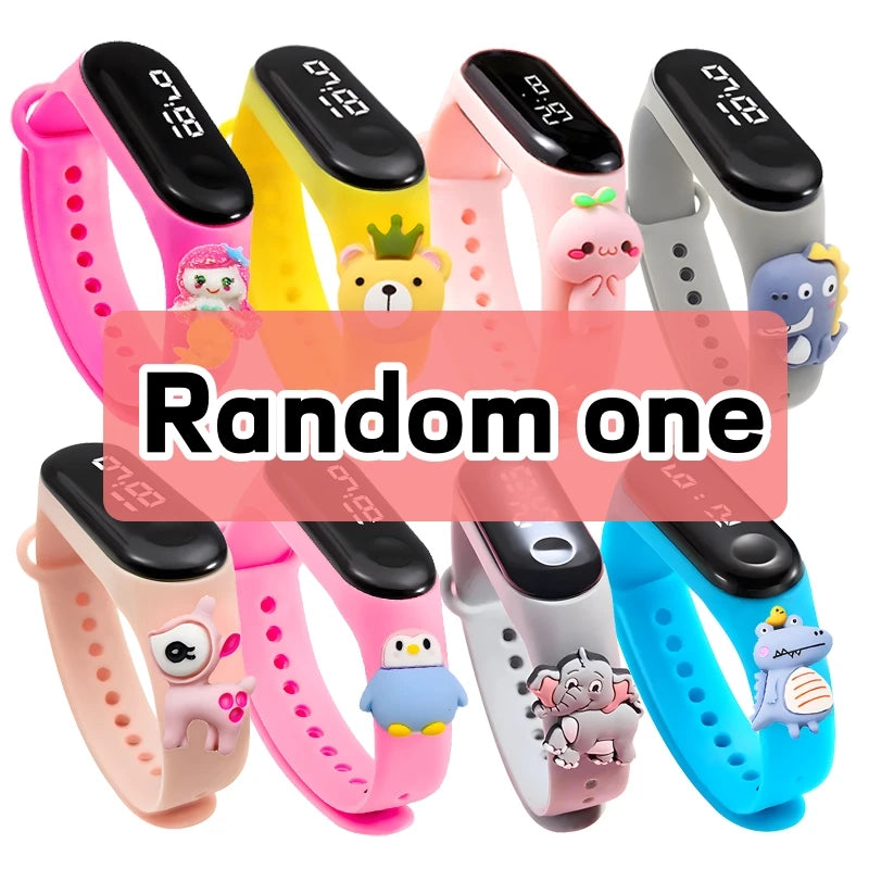 Fashion Children Watches For Boys Girls Electronic Bracelet Sports Touch LED Cartoon Doll Kids Watch Women Waterproof Clock