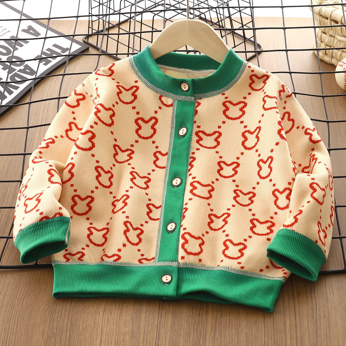 Kids'   Cardigan Autumn Winter Boys Girls Casual Jacket Baby Sweater Pullover Cozy Children's Clothing Outfit