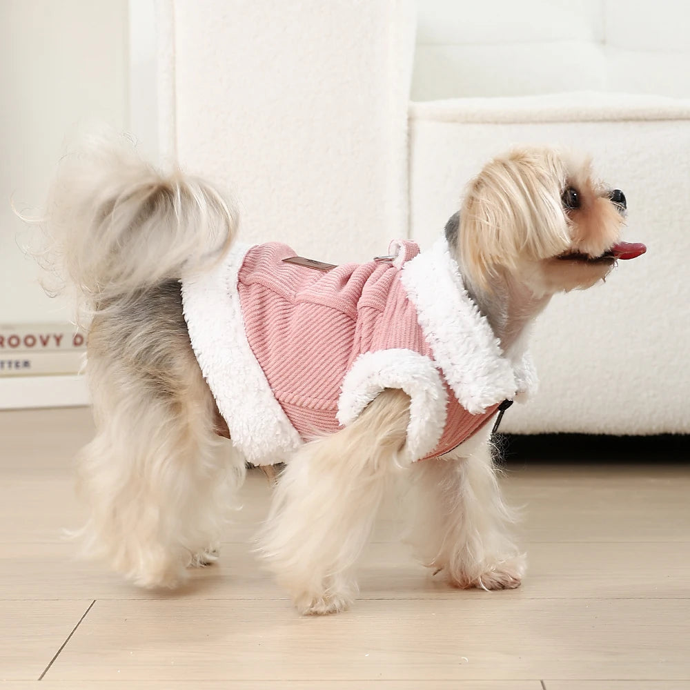 Pet Dog Jacket Coat For Small Medium Dogs Cats Winter Warm Fleece Puppy Clothes Windproof Cat Clothing Chihuahua Bulldog Outfits