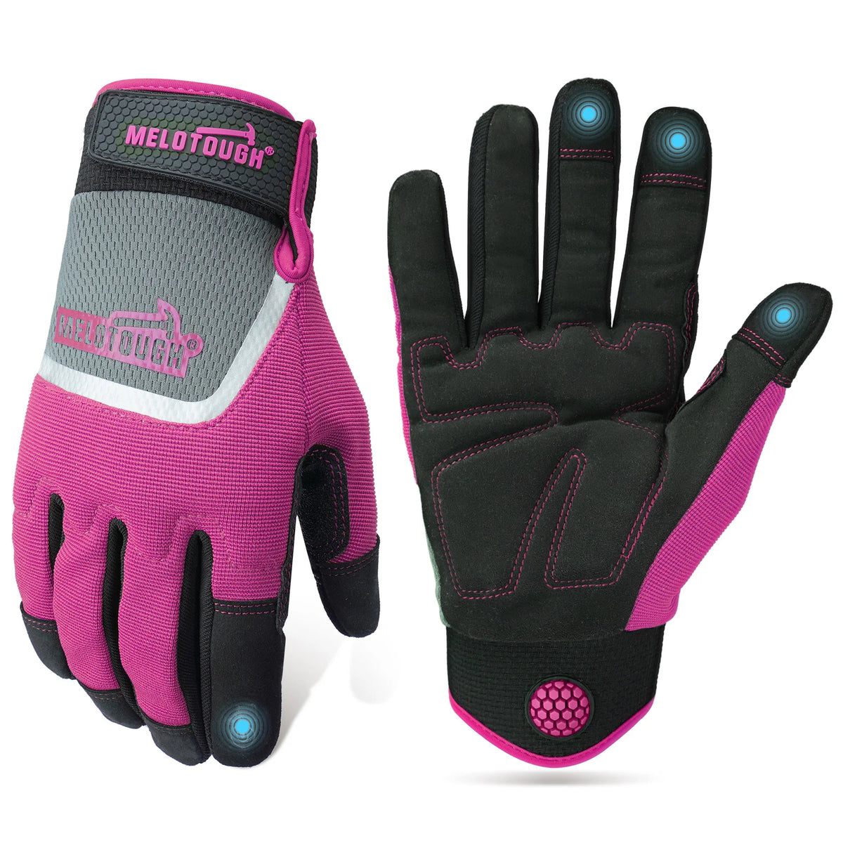 Work Gloves for Men Women,Heavy Duty Mechanic Gloves for Garden Yard Warehouse,Breathable Touch Screen Working Gloves