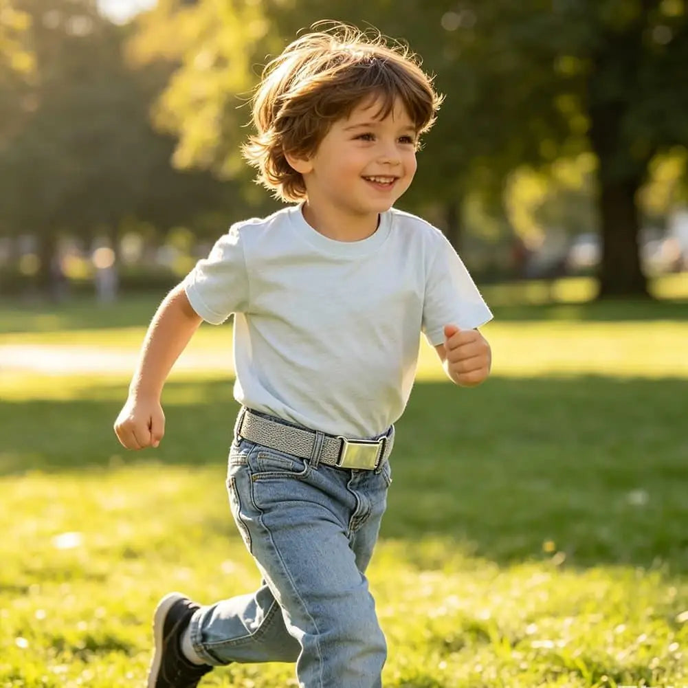 1PCS Adjustable Elastic Kids Belt Solid Color Stretch Waist Belt For Boys Girls Toddler Uniform Pants Belt Comfortable