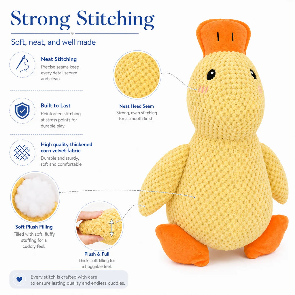 Dog Toy Plush,Sleeping Duck With Sound Pet Interactive Plush Bite Resistant Teeth Grinding Puppy Cat Relieve Boredom Pet Product