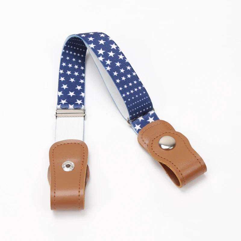 New Child Kids Buckle-Free Elastic Belt No Buckle Stretch Belt for Boys Girls Adjustable Children for Jeans Pants Lazy Belts