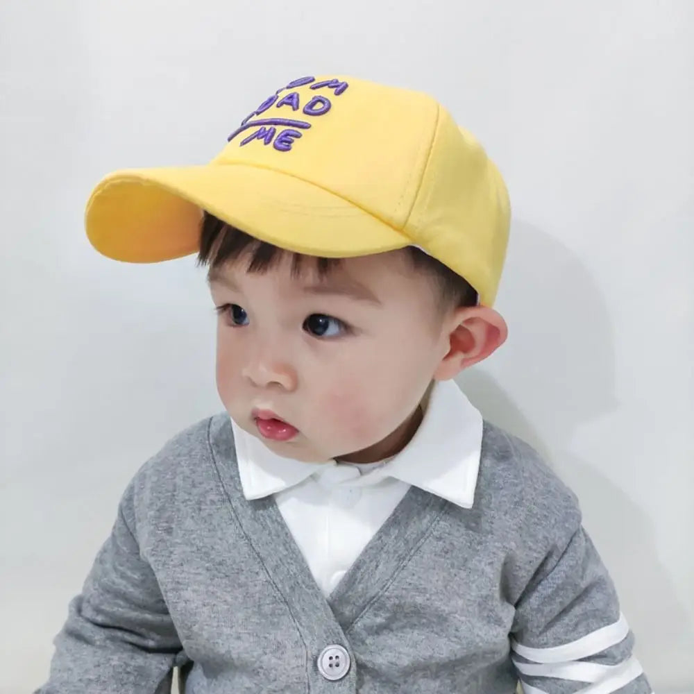 Fashion MOM+DAD=ME Embroidery Baseball Caps Cute Spring Autumn Kids Baseball Hats Adjustable Children's Cap For Boys Girls