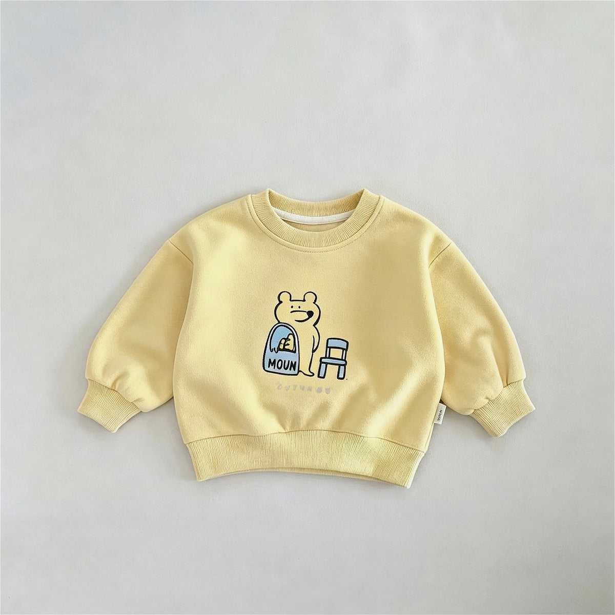 Children's Sweatshirts Spring Autumn Clothing Fashion Simple Versatile Kids Long Sleeve Tops Round Collar Pullover Hoodies 6m-6y