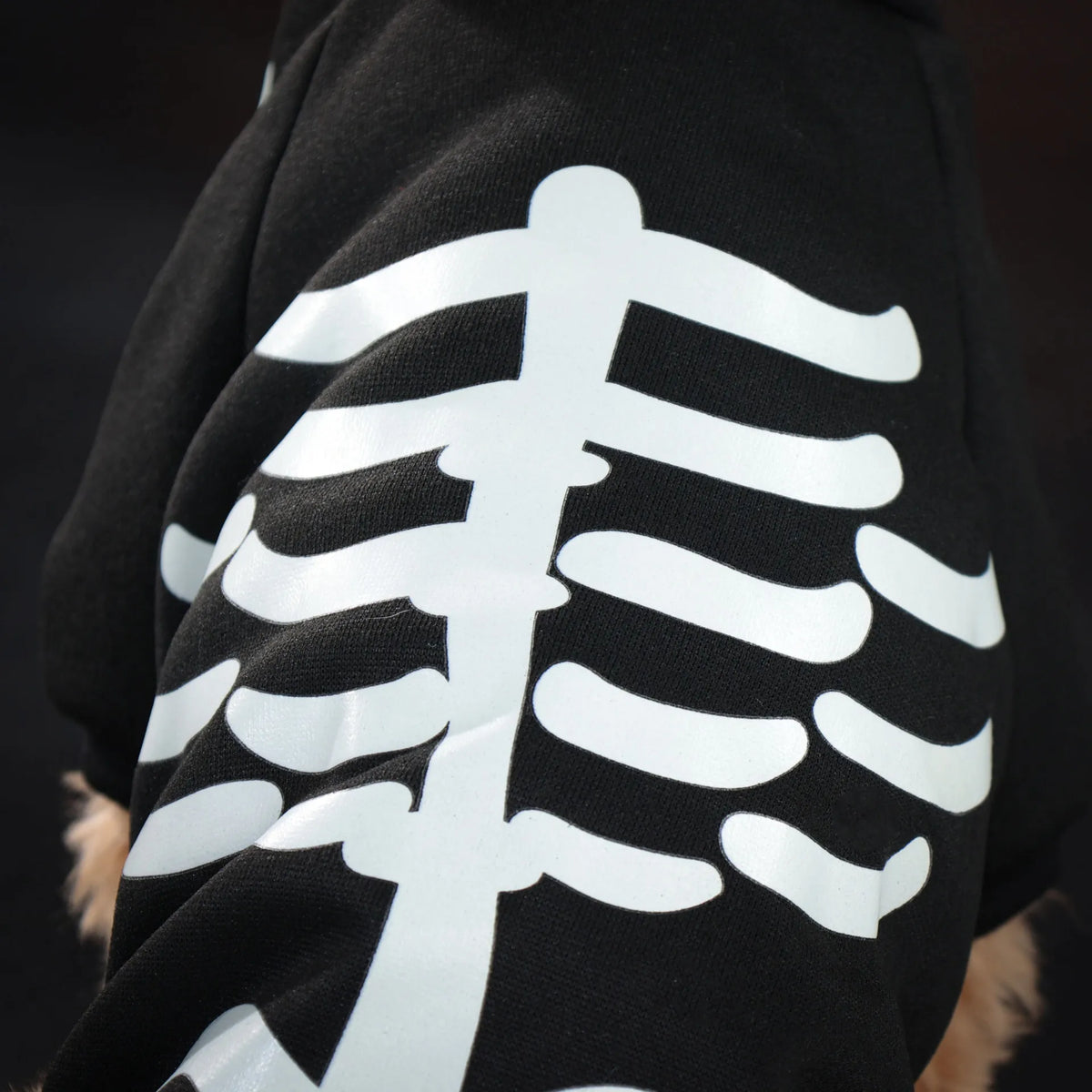 Pet Clothes,Halloween Ones Featuring Glow-in-the-dark Skull Bones with Four Legs,festive Pet Supplies Dog Clothing Sweatshirt