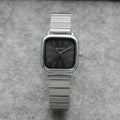 Women Quartz Watch Luxury Fashion Square Sliver Case Band Roman Numerals Dial Female Watches Niche New Ladies Dress Wristwatch
