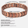Magnetic Bracelets for Men Pure Copper Magnetic Bracelet Jewelry Arthriti s Pain Relief Jewelry Accessories for Running Sports