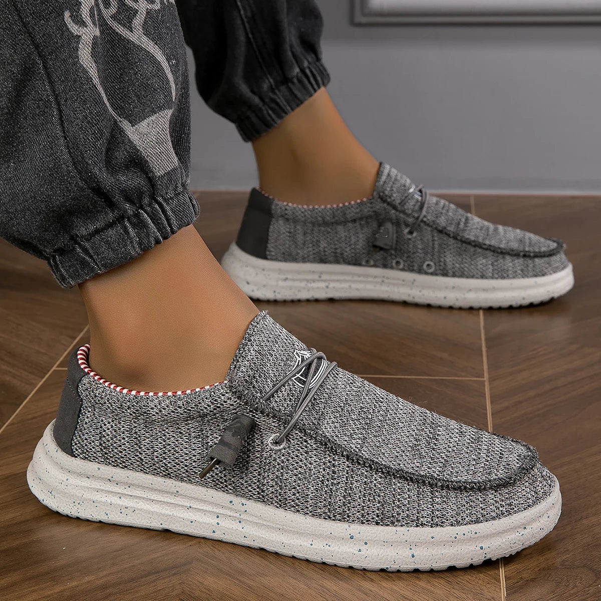 Men's Outdoor Casual Loafers Soft Bottom Lightweight Comfortable Driving Shoes for All Seasons Daily Wear And Morning Runs