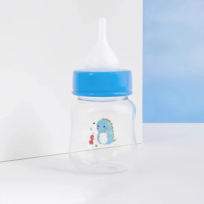 Small Pet Feeding Bottle 60ml/125ml Baby Pet Cat Dog Feeder Bottle PP Cartoon Animals Nursing Bottle for Newborn Kittens Puppies