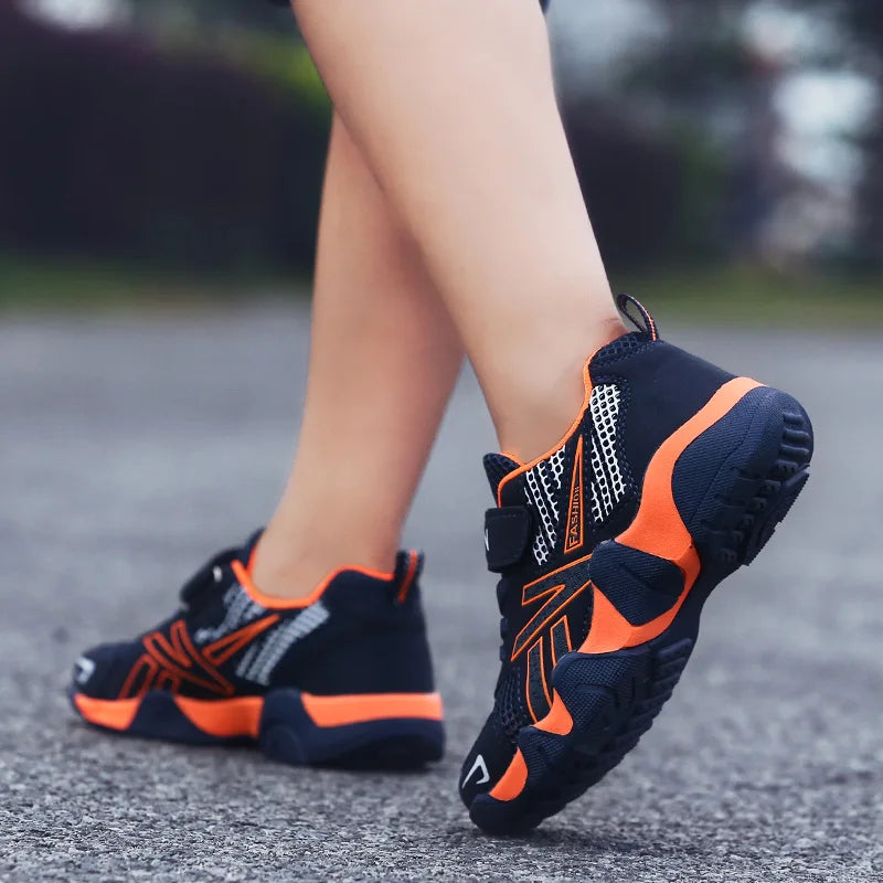 Summer Kids Fashion Sneakers for Boys Mesh Breathable Sports Running Shoes Lightweight Children School Walking Footwear Tennis