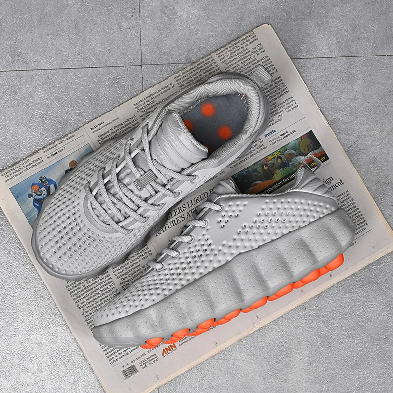 Men Comfortable Running Shoes Breathable Thick Sole Non-slip Casual Sports Shoes Cushioning Outdoor Walking Sneakers for Women