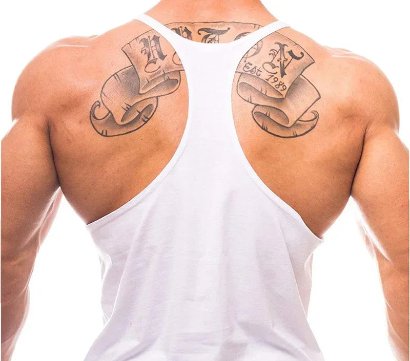 Men's Vest Sportswear Singlet Brand Vests Bodybuilding and Fitness Stringer Singlets Undershirt Man Clothing Muscular Shirt Gyms
