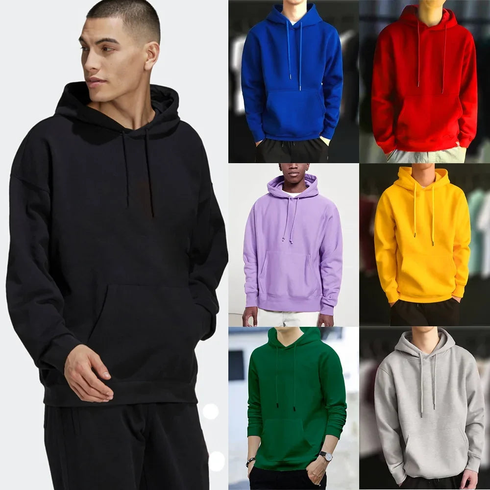 Hoodies New Men Harajuku Hooded Sweatshirts Casual All-match Pullover Streetwear Sweater Fashion Clothing Sweatshirt Hoodie