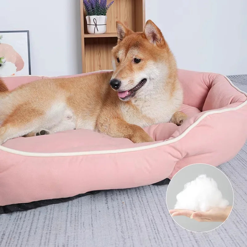 Pet Sofa Sleeping Bed Large Dog Bed House for Cats Big Space Dog Sofa Sleeping Mat Winter Warm Dog Cushion
