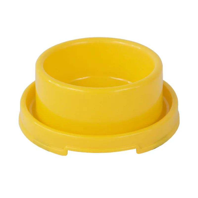 Round Pet Single Bowl for Dogs Cats Food Water Feeding Non-Slip Fixed Stable Feeder Dish Durable Pet Feeding Supplies