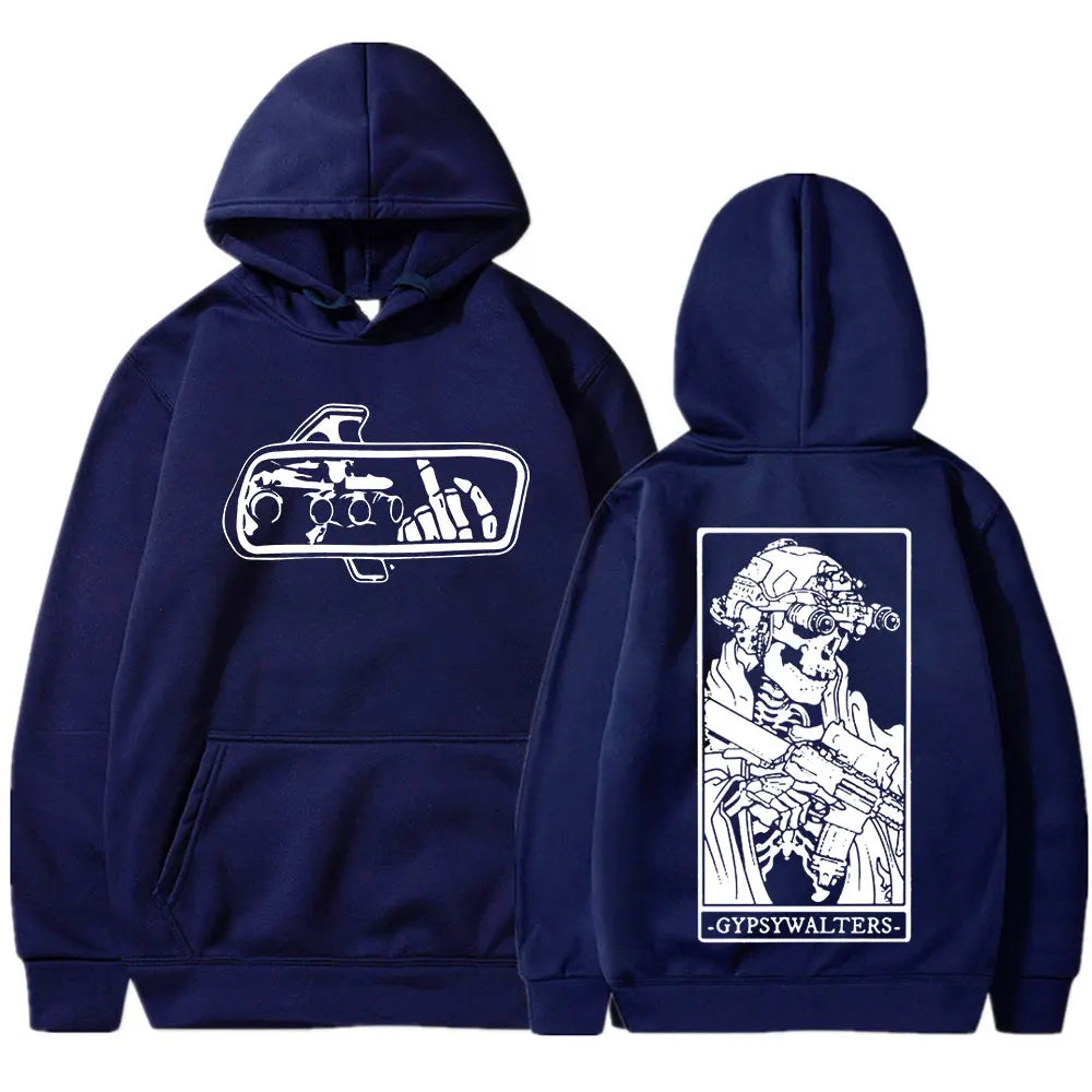 Forward Observations Group GYPSYWALTERS Hoodie Men's Vintage Skeleton Graphic Hooded Sweatshirts Oversized Hoodies Streetwear