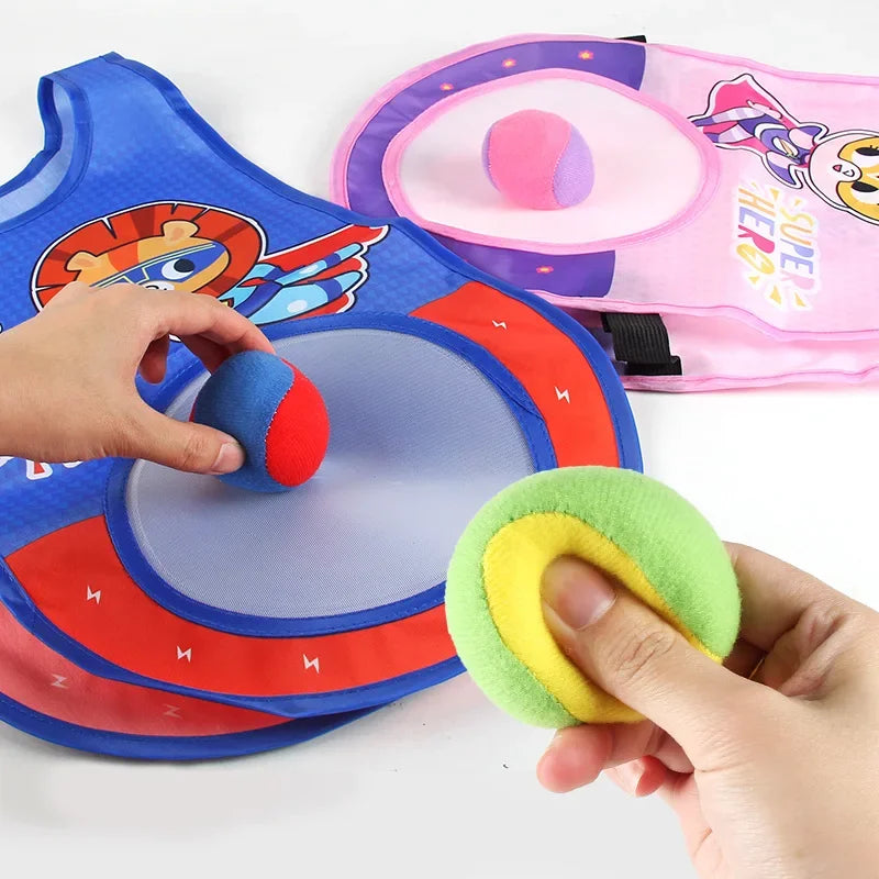 Outdoor Sports Toy Jersey Fabric Props Throw Catch Soft Fleece Balls Safe for Kids Teens Adults Gift Sticky Dodge Ball Game Vest